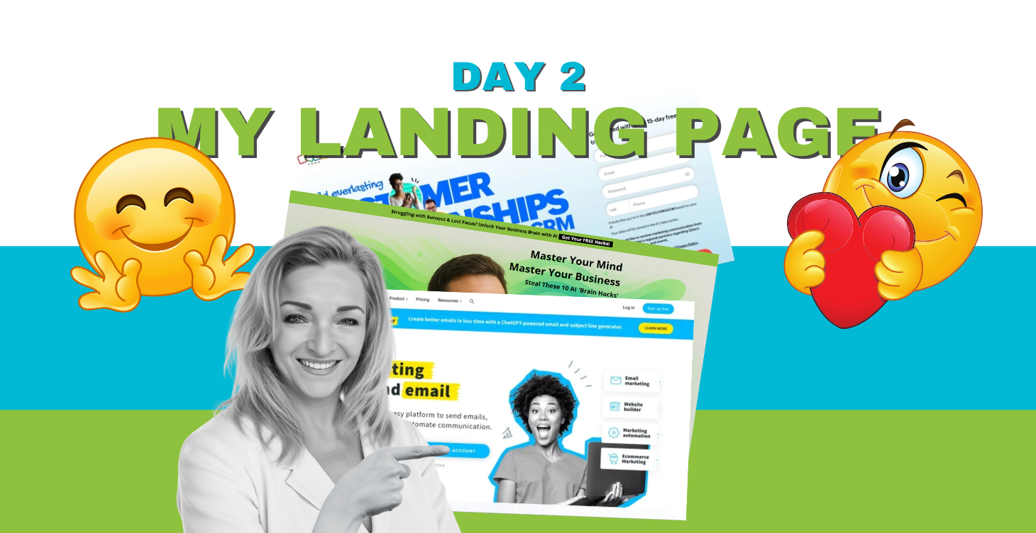 Day 2 Landing Page lesson