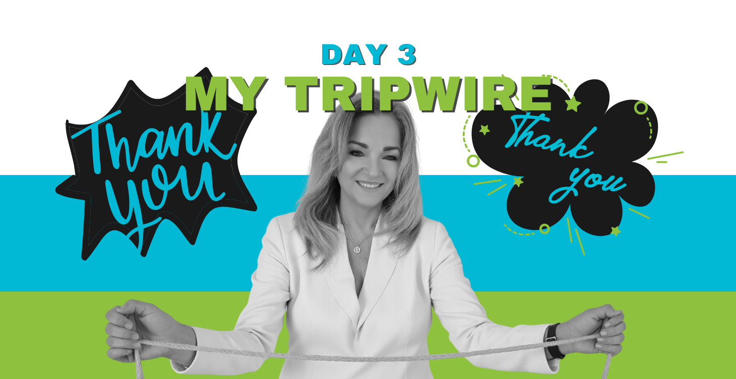 Day 3 Tripwire and Thank You lesson
