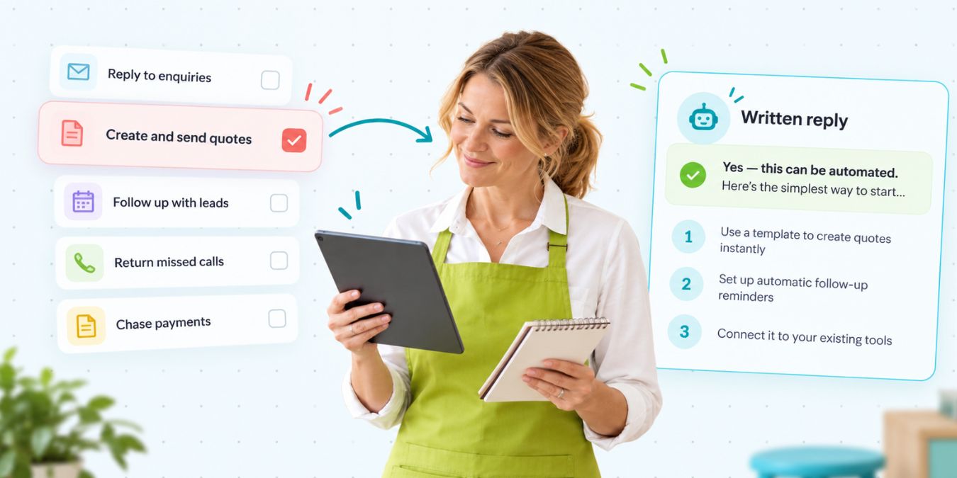 A simple first step to automating a small business