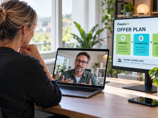 An offer plan laid out with its delivery steps, support limits and scope