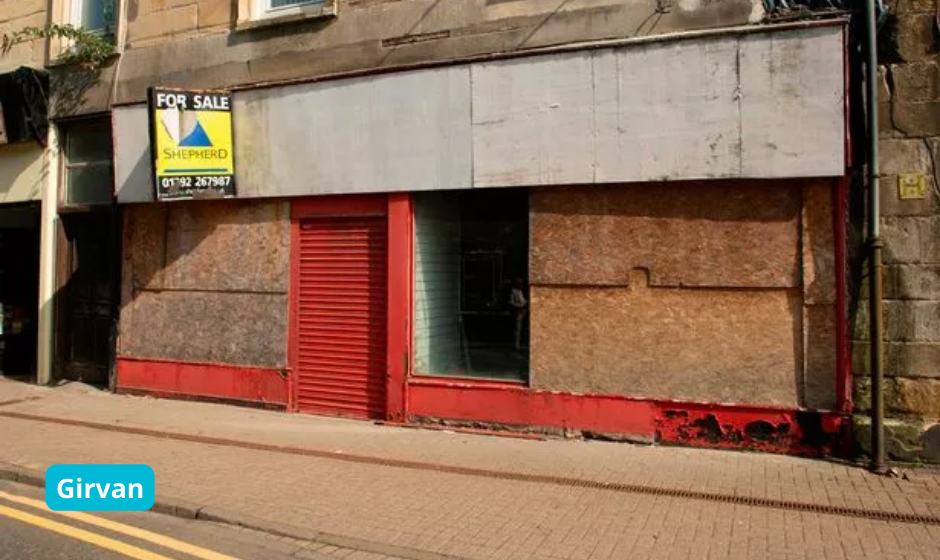 The main street in Girvan.