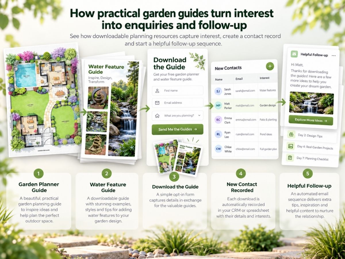 A landscaping blog offering a free garden planning guide