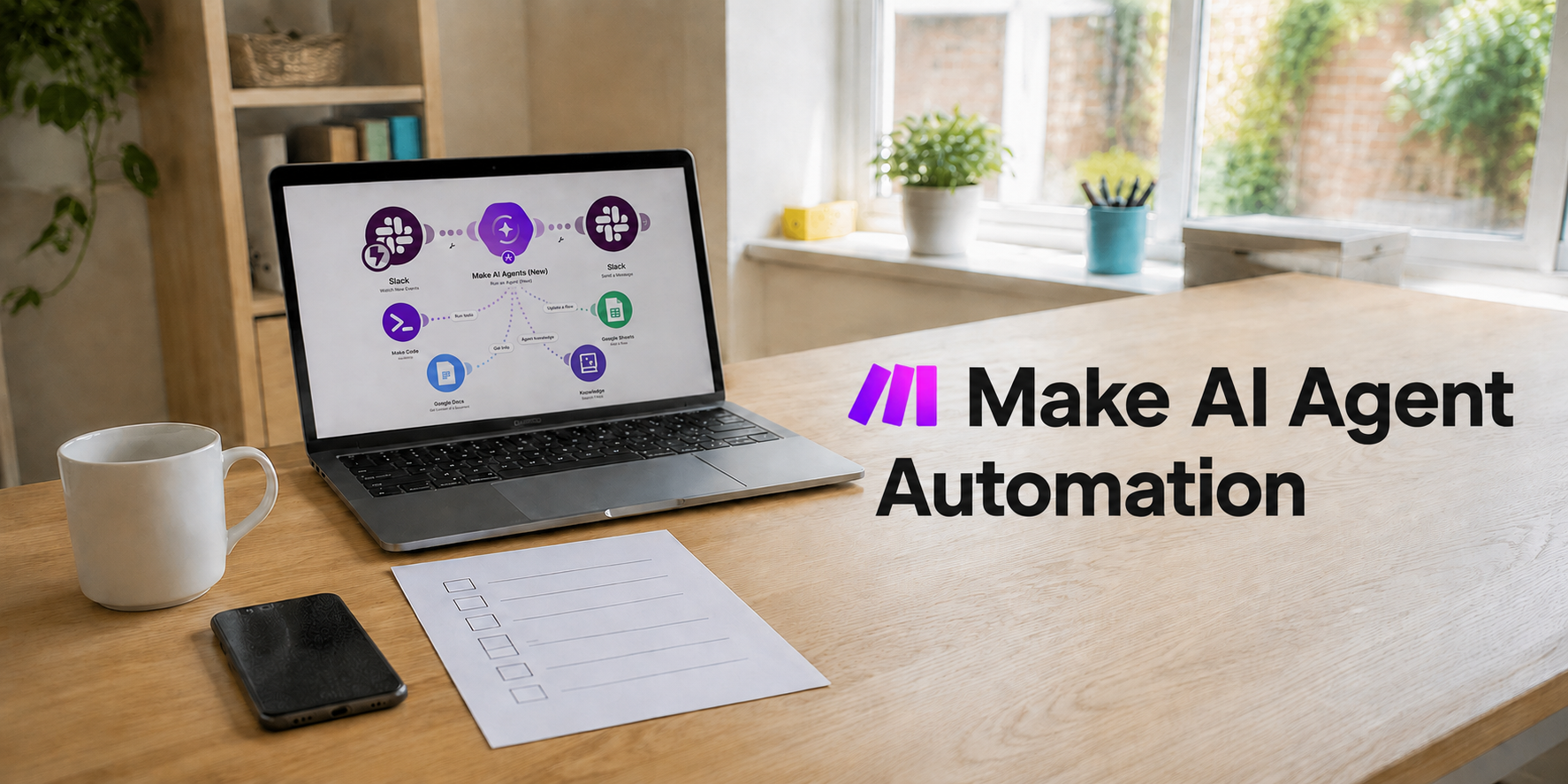 what is automation in business, an AI agent automation built in Make