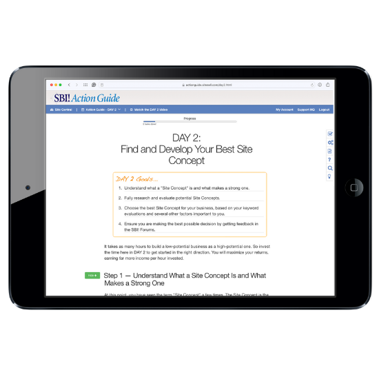 The SBI! for WP Action Guide