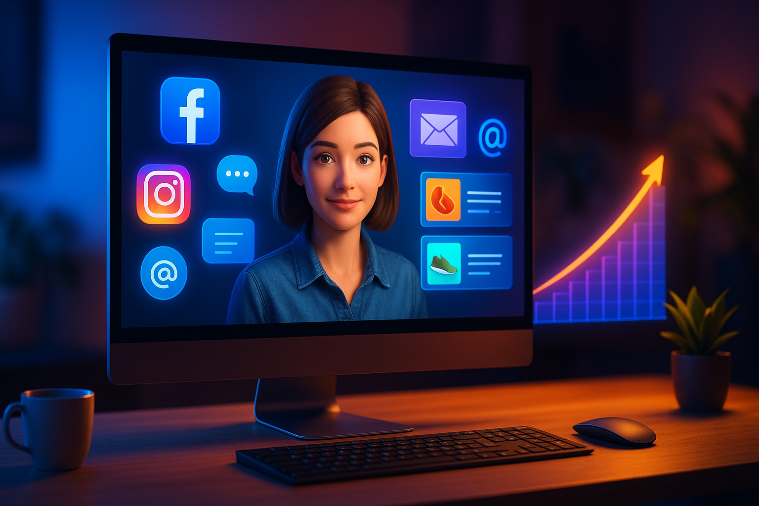 AI Avatar success - Meet the modern face of influence: your AI avatar.
