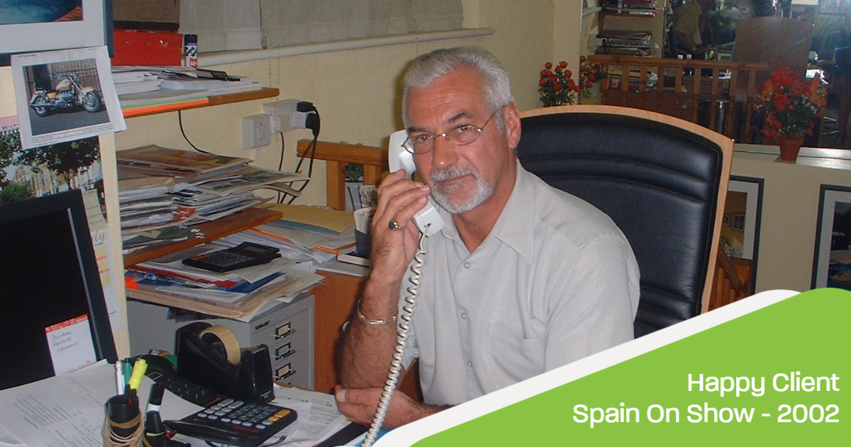Happy Greener Design Client - Spain On Show - 2002