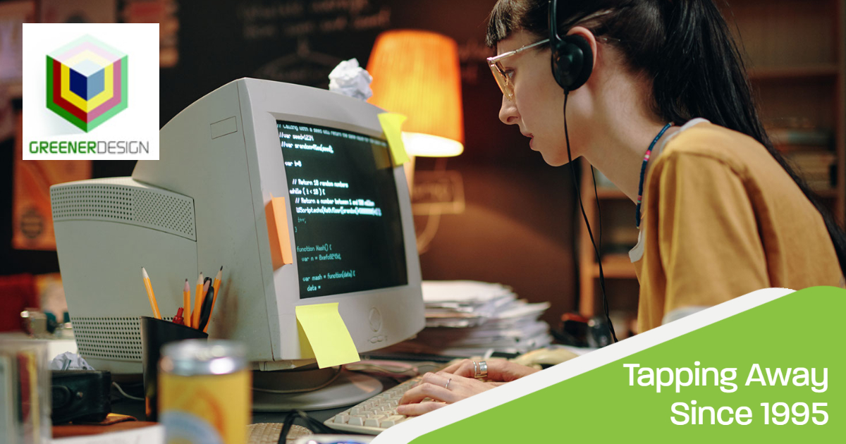 About Greener Design - Tapping Away Since 1995