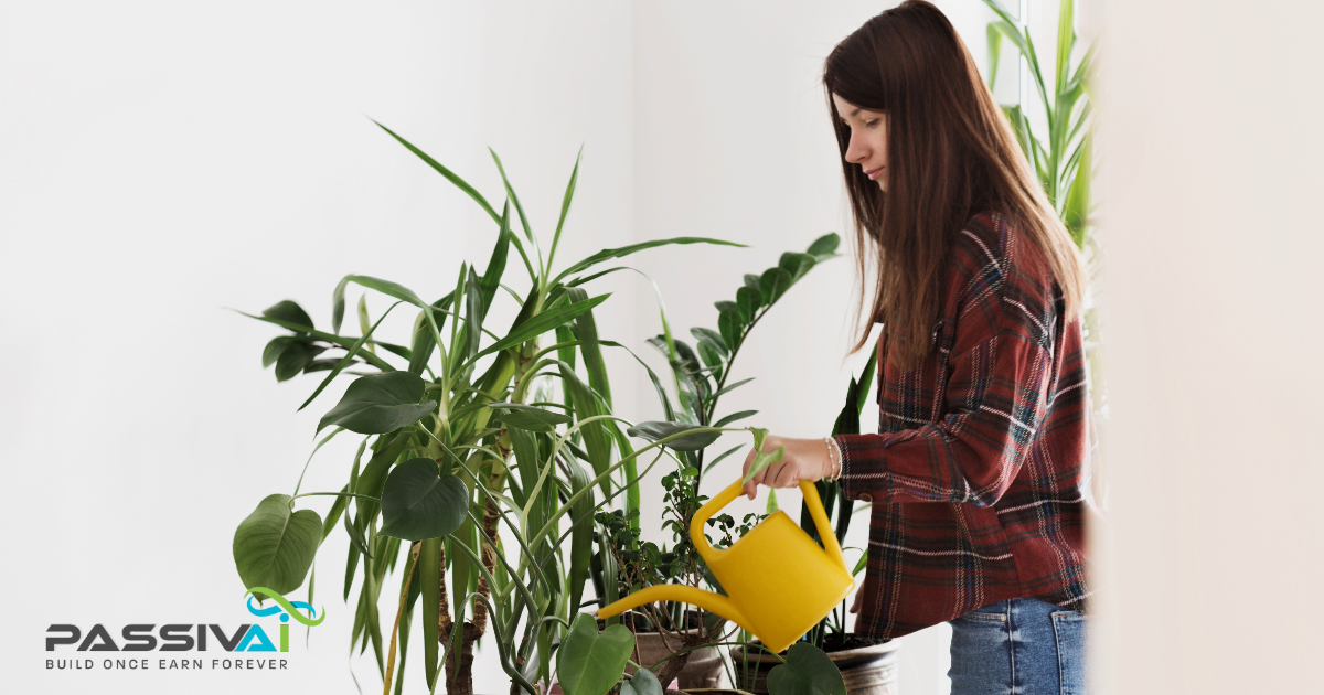 PassivAi's potted plant approach to starting a business at home - Photosynthesis represents your commitment. PassivAi's potted plant approach to starting a business at home - Photosynthesis represents your commitment.