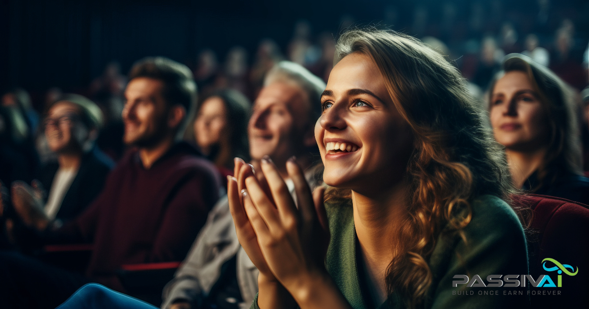 Satisfied audience from a successful marketing funnel.