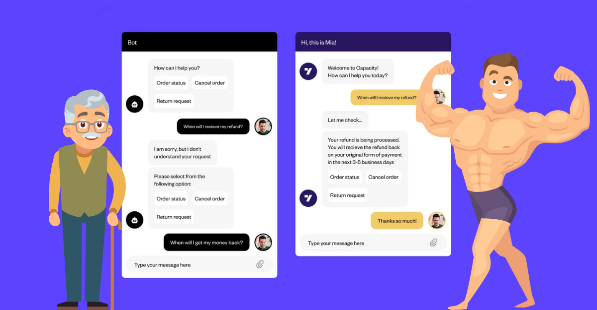 Old Vs New Chatbot Old Vs New Chatbot